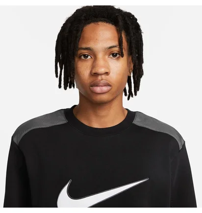 Свитшот мужской Nike M Nsw Sp Flc Crew Bb Black FN0245-010