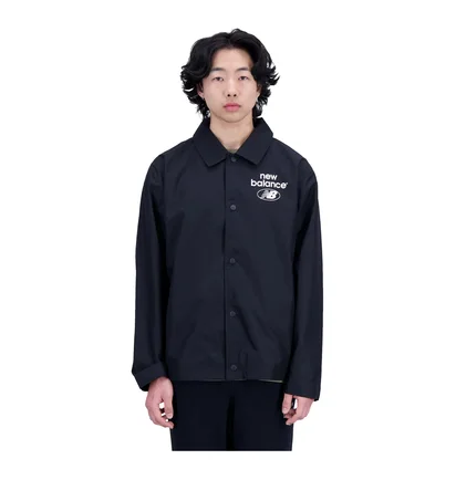 Рубашка мужская New Balance Jacket Lifestyle Essential Black MJ31531BK