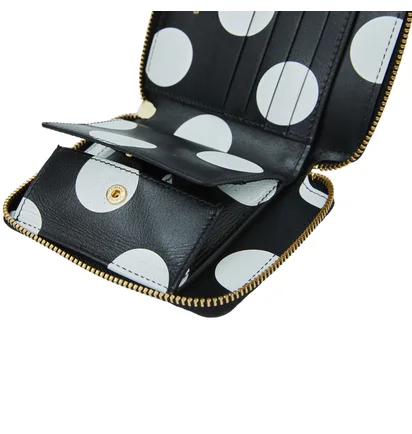 Кошелек женский Comme des Garcons Glossy Polka Dot Print Black SA7100GP