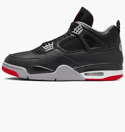 Кросівки чоловічі Air Jordan 4 Retro Bred Reimagined Black FV5029-006