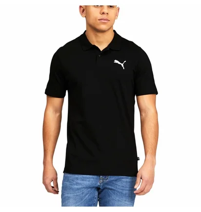 Поло мужское Puma Essentials Short Sleeve Polo Shirt Black 588509-01