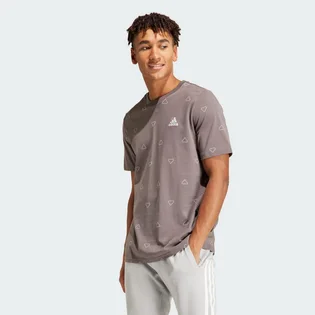 Футболка чоловіча Adidas Seasonal Essentials Monogram Graphic Grey IU0283