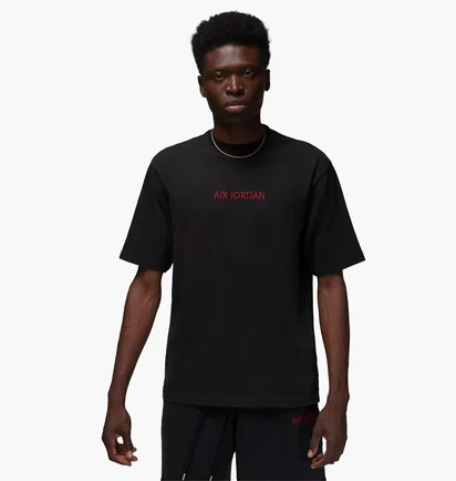 Футболка чоловіча Air Jordan Wordmark Mens T-Shirt. Black Dv6465-010