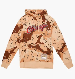 Худи мужское MITCHELL & NESS Nba Camo Reflective Hoodie Chicago Bulls Camo FPHD1114-CBUYYPPPCAMO
