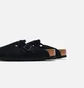 Сандали женские Birkenstock Wmns Boston Soft Footbed Suede Black 660473
