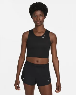 Топ жіночий Nike W Nk Df Race Crop Black DD5921-010