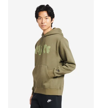 Худи мужское Nike Nsw Club Fleece Graphic Pullover Hoodie Olive DQ4653-222