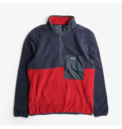 Куртка мужская Patagonia Microdini Half Zip Pullover Blue/Red 26200