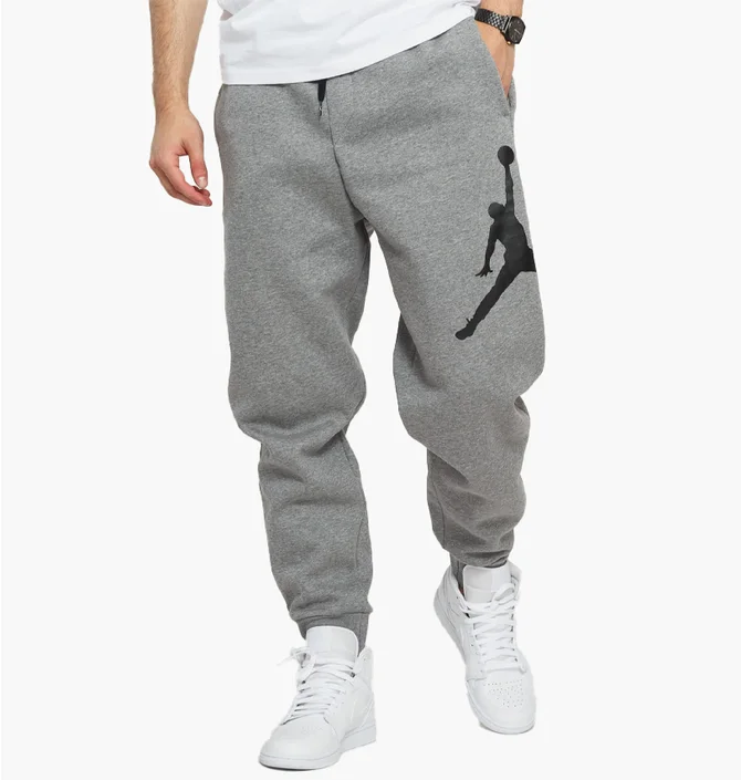 Штаны мужские Air Jordan Jumpman Logo Flc Pant Grey Bq8646-091