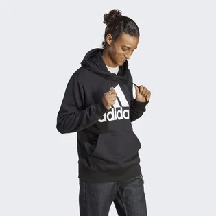 Худи мужское Adidas Essentials French Terry Big Logo Hoodie Black Ic9363