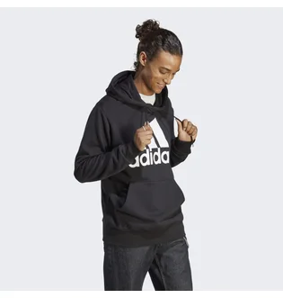 Худи мужское Adidas Essentials French Terry Big Logo Hoodie Black Ic9363