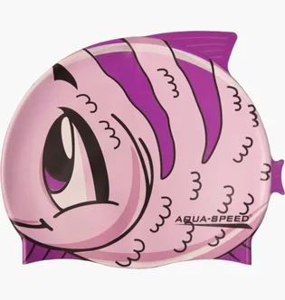 Шапочка для плавания детская Aqua Speed Zoo Fish Pink 115-FISH
