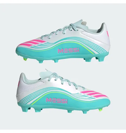 Бутсы детские Adidas F50 Messi League Fg/Mg Turquoise/White JQ0942
