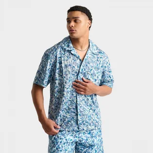 Сорочка чоловіча Air Jordan Essentials Allover Print Button-Down Poolside Top Light Blue FN4641-423