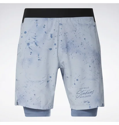 Шорты мужские Reebok Lm Strength 2In1 Shorts Light Blue HD4162