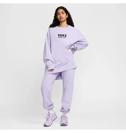Спортивний костюм жіночий Nike Nsw Flc Os Crew Violet HM4318-515__HM4319-515