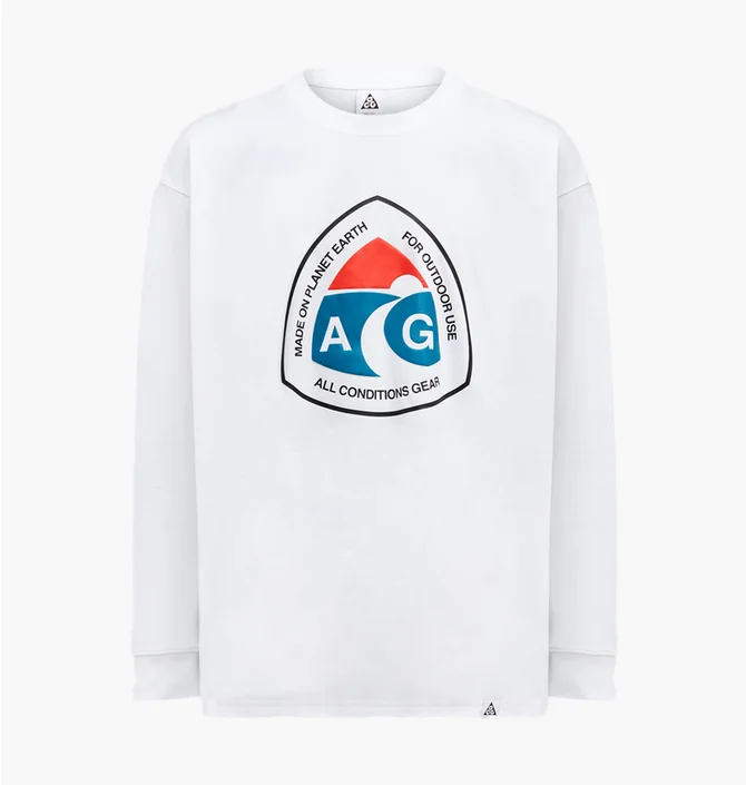 Футболка чоловіча Nike Nrg Acg Long Sleeve Outdoor T-Shirt White DX9450-100
