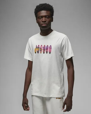 Футболка чоловіча Air Jordan Flight Mvp Wordmark Logo Graphic T-Shirt White Dq7366-134