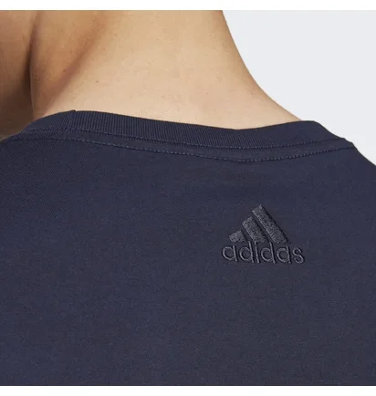 Футболка мужская Adidas Essentials Single Jersey Linear Embroidered Logo Tee Blue IC9275