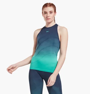 Майка женская Reebok United By Fitness Seamless Tank Top Turquoise Gr9036