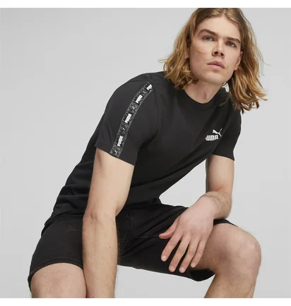 Футболка мужская Puma Essential Tape Camo Tee Black 675945-01