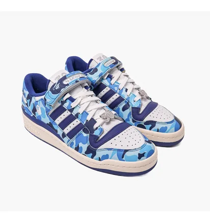 Кроссовки мужские Adidas Forum 84 Bape Low Light Blue ID4772