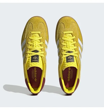 Кроссовки женские Adidas Gazelle Indoor Shoes Yellow IE7003