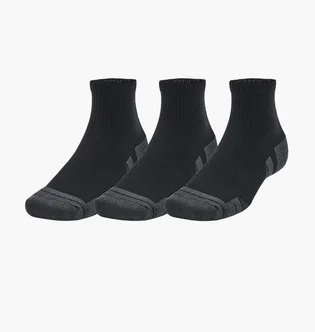 Шкарпетки унісекс Under Armour Performance Tech Qtr Black/Grey (3 пари) 1379510-001