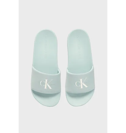 Тапочки мужские Calvin Klein Slide Monogram Turquoise YW0YW01835-TGW