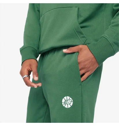 Штаны мужские New Balance Hoops Fundamentals Pant Green MP23580TFN
