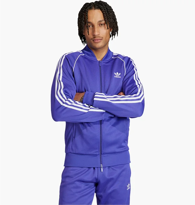 Олімпійка чоловіча Adidas Adicolor Classics Sst Track Top Violet IR9885