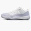 Кроссовки женские Air Jordan 11 Retro Low "Pure Violet" White/Light Blue Ah7860-101