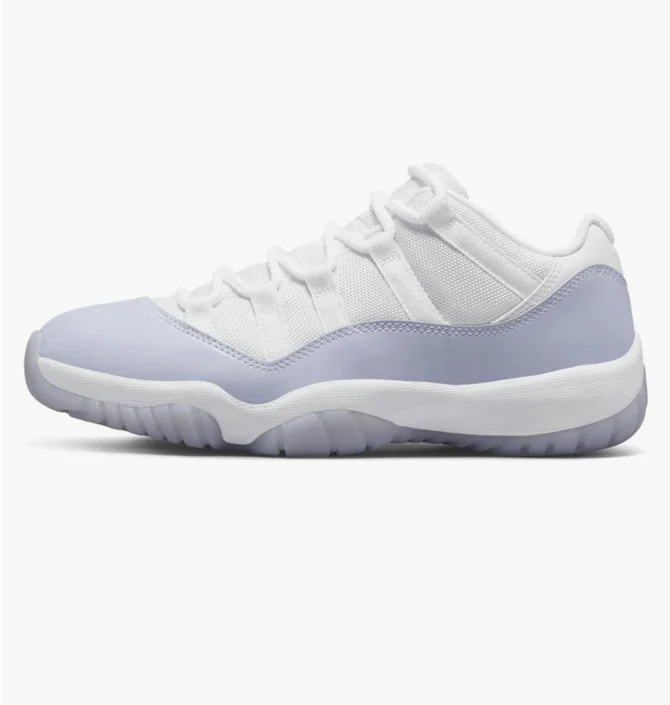 Кроссовки женские Air Jordan 11 Retro Low "Pure Violet" White/Light Blue Ah7860-101