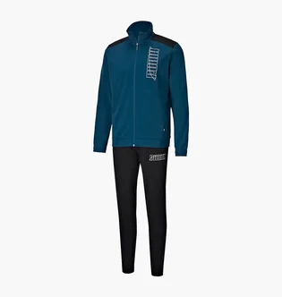 Спортивный костюм мужской Puma Graphic Tracksuit Black/Blue 583601-36