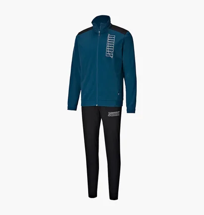 Спортивний костюм чоловічий Puma Graphic Tracksuit Black/Blue 583601-36