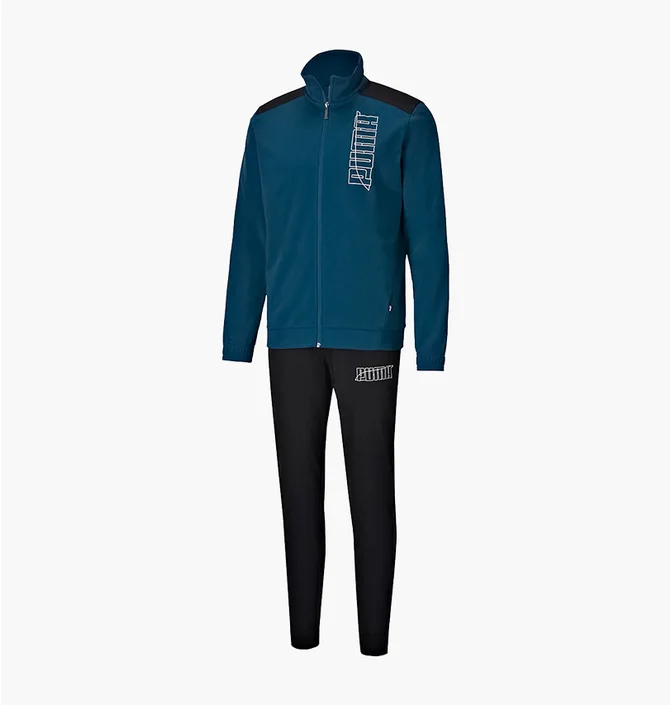 Спортивний костюм чоловічий Puma Graphic Tracksuit Black/Blue 583601-36