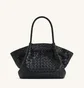 Сумка жіноча JW PEI Hana Medium Weave Texture Tote Bag Black BB2025BG119200JWP