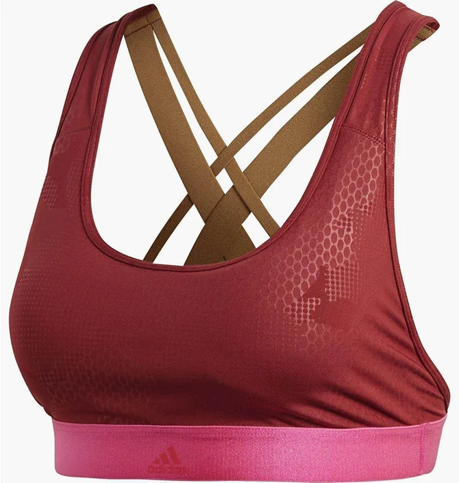Топ женский Adidas DonT Rest Iteration Sports Bra Bordo DH7095