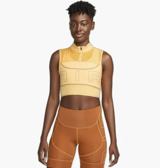 Топ жіночий Nike Df Air Crop Tank Yellow DX0284-795