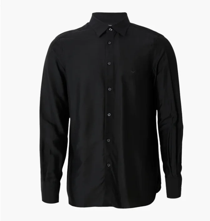 Рубашка мужская Armani Exchange Eagle Embroidery Black 6DZC10-ZNXLZ-1200