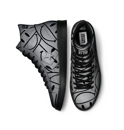 Черевики унісекс Converse X Chinatown Market Pro Leather High All Over Smiley Grey 171252C