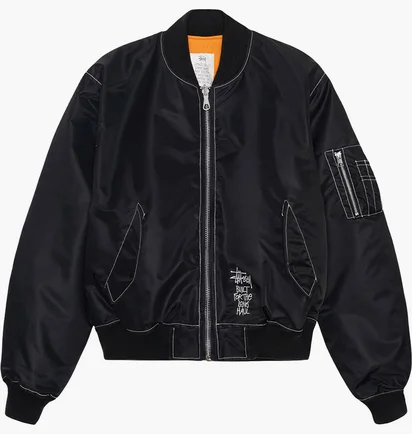 Куртка мужская Stussy Built Reversible Bomber Jacket Black 115743-0001