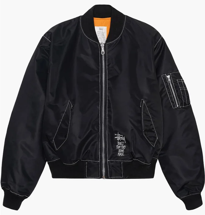 Куртка мужская Stussy Built Reversible Bomber Jacket Black 115743-0001