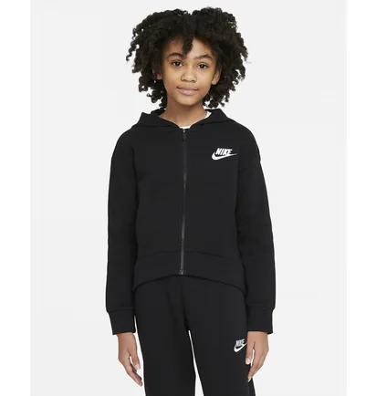 Толстовка дитяча Nike G Nsw Club Flc Fz Hoodie Lbr Black DC7118-010