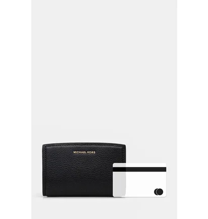 Гаманець унісекс Michael Kors Bryant Medium Pebbled Leather Wallet Black 32S5GYTZ2L