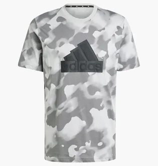 Футболка мужская Adidas Future Icons Badge Of Sport Allover Print Camo/Grey IV5201