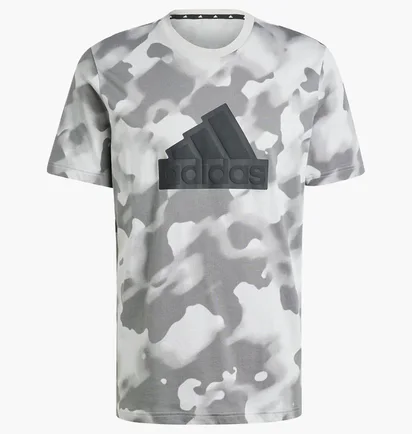 Футболка мужская Adidas Future Icons Badge Of Sport Allover Print Camo/Grey IV5201