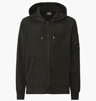 Куртка мужская C.P. Company Full-Zip Light Fleece Black 20CMSS081A-002246G-999