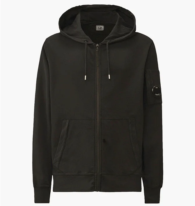 Куртка мужская C.P. Company Full-Zip Light Fleece Black 20CMSS081A-002246G-999