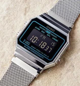 Часы унисекс Casio Vintage Digital Mesh Band A700WEMS-1B